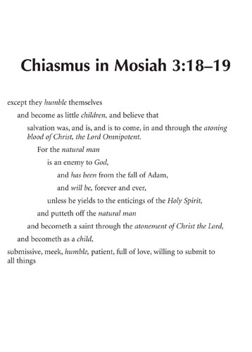 Chiasmus in Mosiah 3:18–19