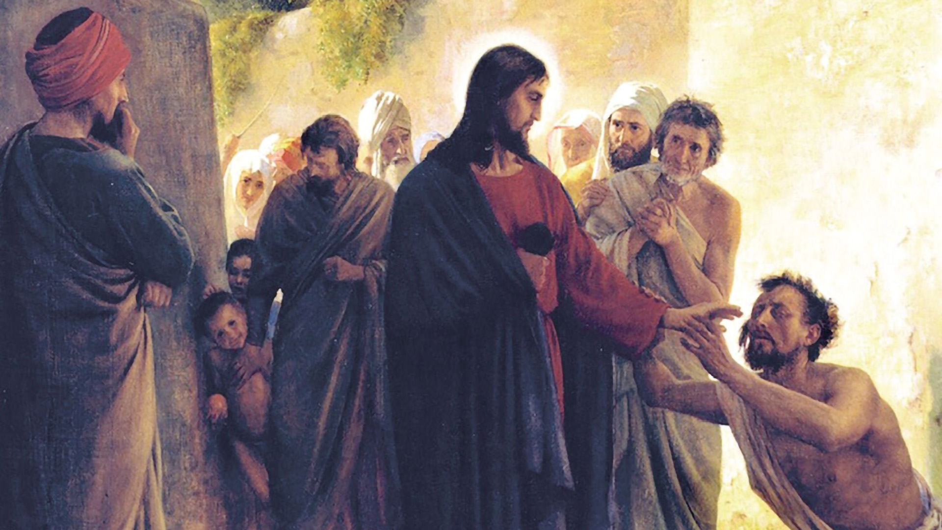 Healing the Blind Man, by Carl Heinrich Bloch. Image via Church of Jesus Christ.