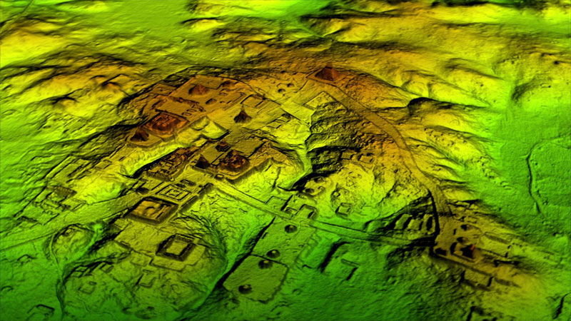 Guatemalan LiDAR Data after Rendering and Graphical Processing