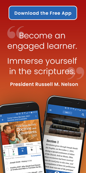 Display ad for ScripturePlus app by Book of Mormon Central