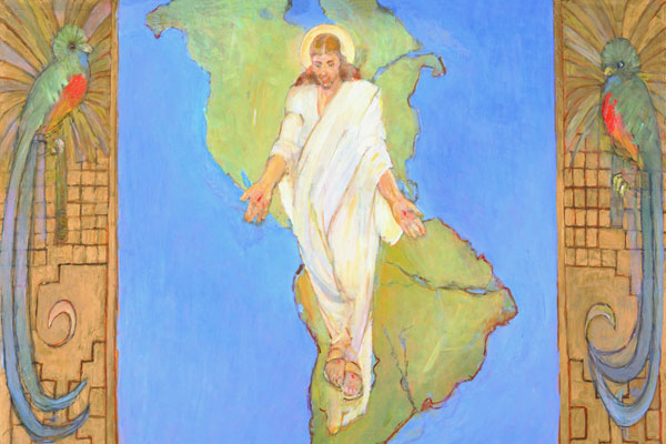 Christ in America by Minerva Teichert