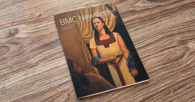 2019 BMC Newsletter on a table