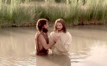 John the Baptist Baptizes Jesus Christ. Image via LDS Media Library