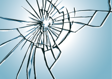 Broken glass by SantaPa design. Image via Adobe Stock