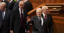 Image of The First Presidency of the Church of Jesus Christ of Latter-day Saints. Image via thechurchnews.com