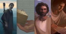 Digital Paintings of Enos, Jarom, Omni, and Words of Mormon by Normandy Poulter and the BYU Virtual Scriptures Group.