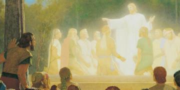 The Light of His Countenance Did Shine upon Them, by Gary L. Kapp. Image via ChurchofJesusChrist.org