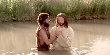 John the Baptist Baptizes Jesus Christ. Image via LDS Media Library