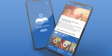 Screens of the new ScripturePlus app by Book of Mormon Central